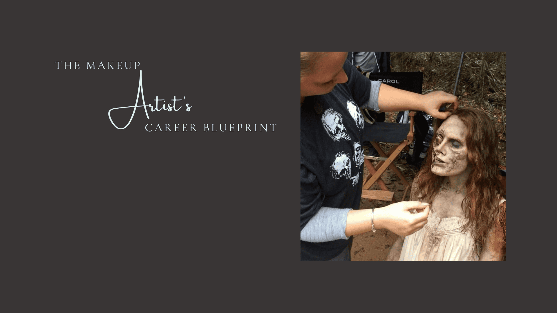 title page for the makeup artits'ts career blueprint