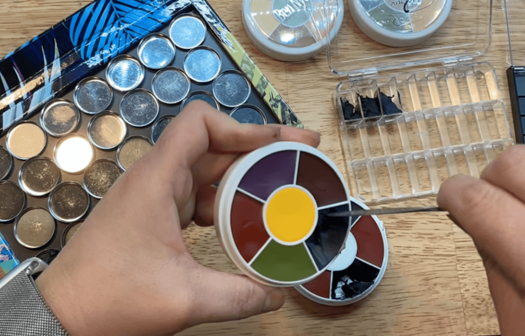 cream makeup wheel palette Ben Nye Bruise Wheel